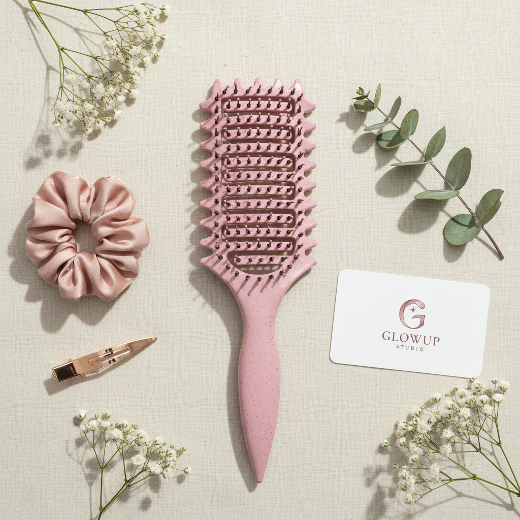 Flat Lay - Curly Hair Brush